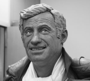 Jean-Paul Belmondo - Modelage preparatoire - copyright Musee Grevin